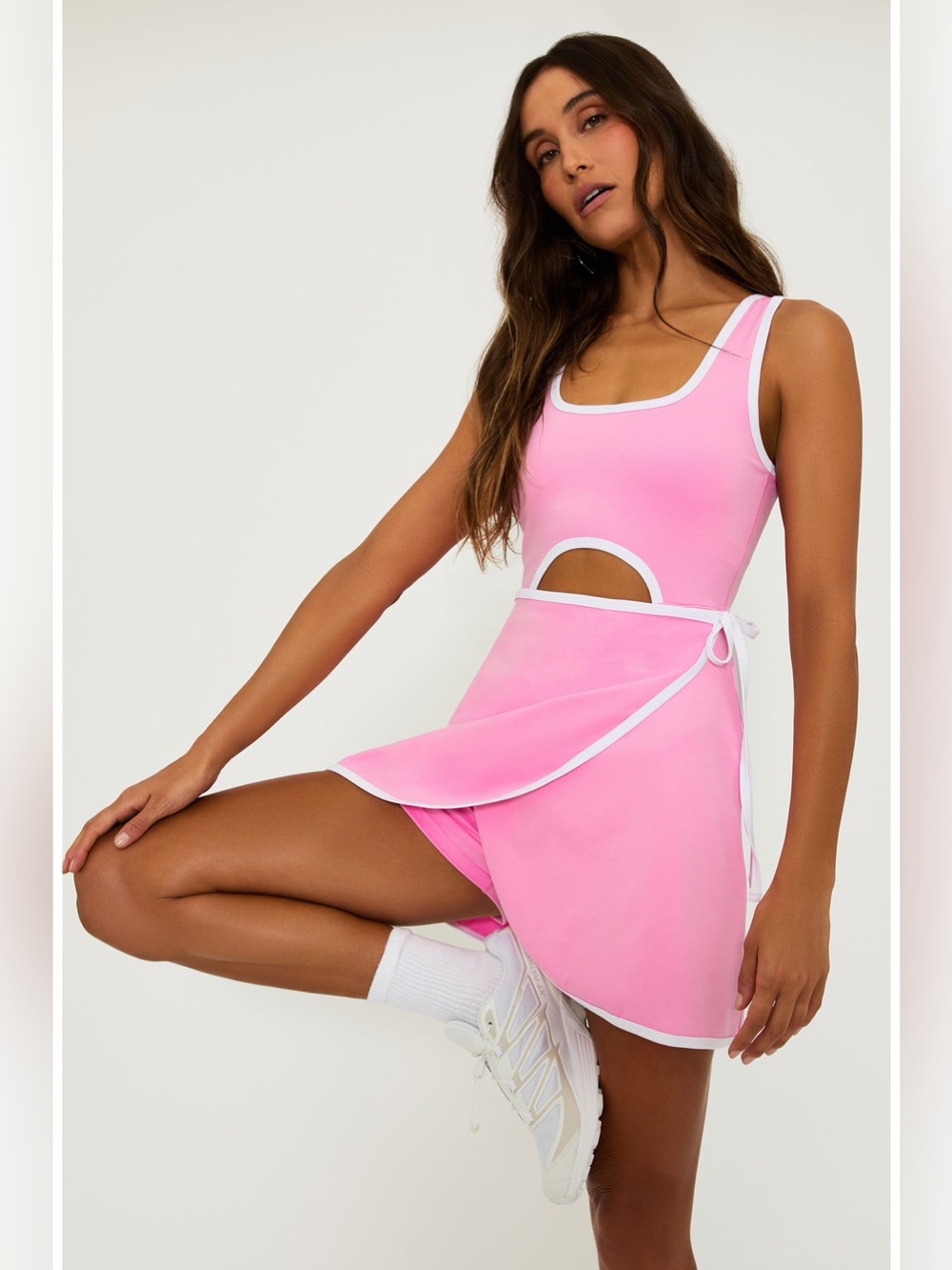 New! Beach Riot Astrid Cutout Sport Dress with shorts attached 57260